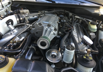 Picture of J&L 99-04 Ford Mustang SVT Cobra Driver Side Oil Separator 3.0 - Clear Anodized