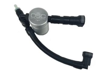 Picture of J&L 11-17 Ford Mustang GT (w/Roush/VMP S/C) Passenger Side Oil Separator 3.0 - Clear Anodized