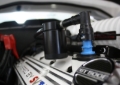 Picture of J&L 07-14 Ford Mustang GT500 Passenger Side Oil Separator 3.0 - Black Anodized