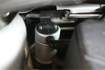Picture of J&L 13-14 Ford Focus ST Rear Oil Separator 3.0 - Clear Anodized