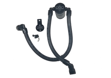 Picture of J&L 10-18 Ford Taurus Sho EcoBoost V6 Passenger Side Oil Separator 3.0 - Black Anodized