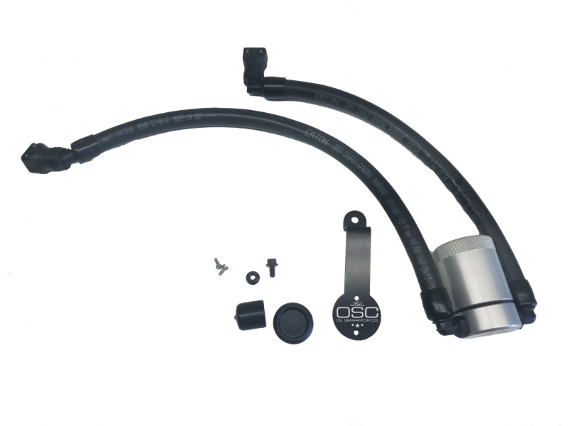 Picture of J&L 2018-2023 Ford Mustang GT Driver Side Oil Separator 3.0 - Clear Anodized