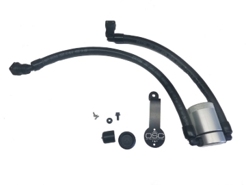 Picture of J&L 2018-2023 Ford Mustang GT Driver Side Oil Separator 3.0 - Clear Anodized