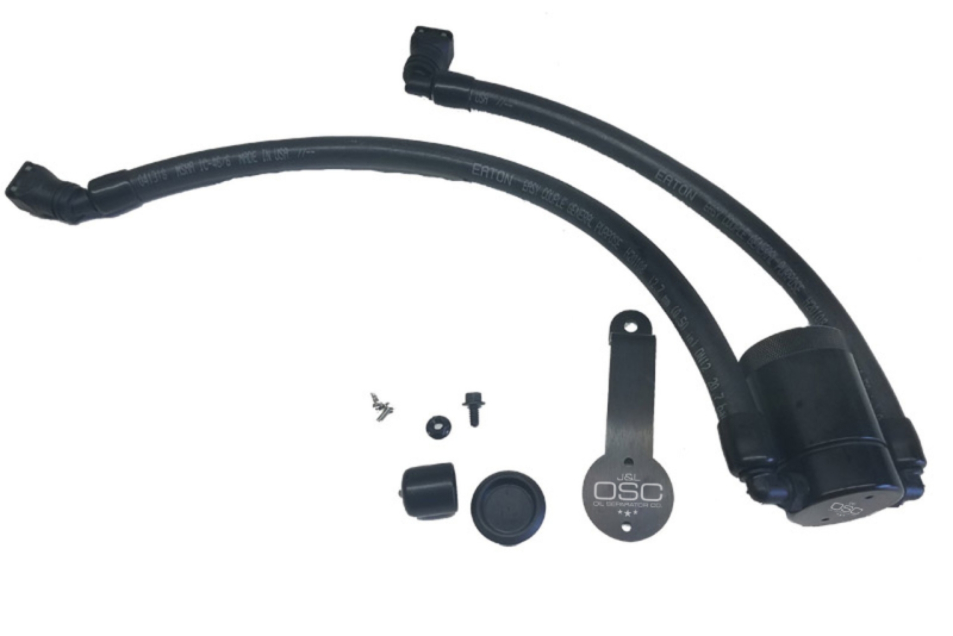 Picture of J&L 2018-2023 Ford Mustang GT Driver Side Oil Separator 3.0 - Black Anodized