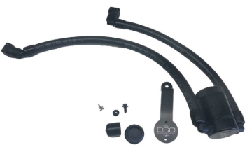 Picture of J&L 2018-2023 Ford Mustang GT Driver Side Oil Separator 3.0 - Black Anodized