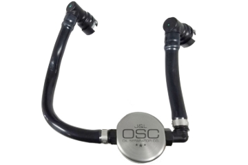 Picture of J&L 2018-2023 Ford Mustang GT Passenger Side Oil Separator 3.0 - Clear Anodized