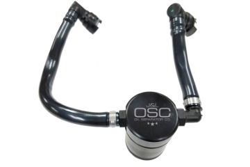 Picture of J&L 2018-2023 Ford Mustang GT Passenger Side Oil Separator 3.0 - Black Anodized