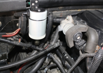 Picture of J&L 99-04 Ford Lightning Passenger Side Oil Separator 3.0 - Clear Anodized