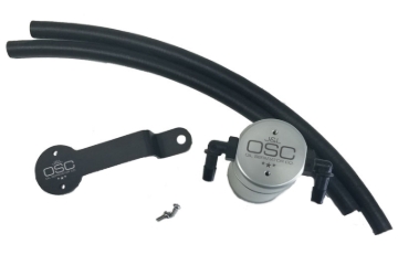 Picture of J&L 13-19 Ford Fusion 2.0L EcoBoost Passenger Side Oil Separator 3.0 - Clear Anodized