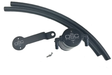 Picture of J&L 13-19 Ford Fusion 2.0L EcoBoost Passenger Side Oil Separator 3.0 - Black Anodized