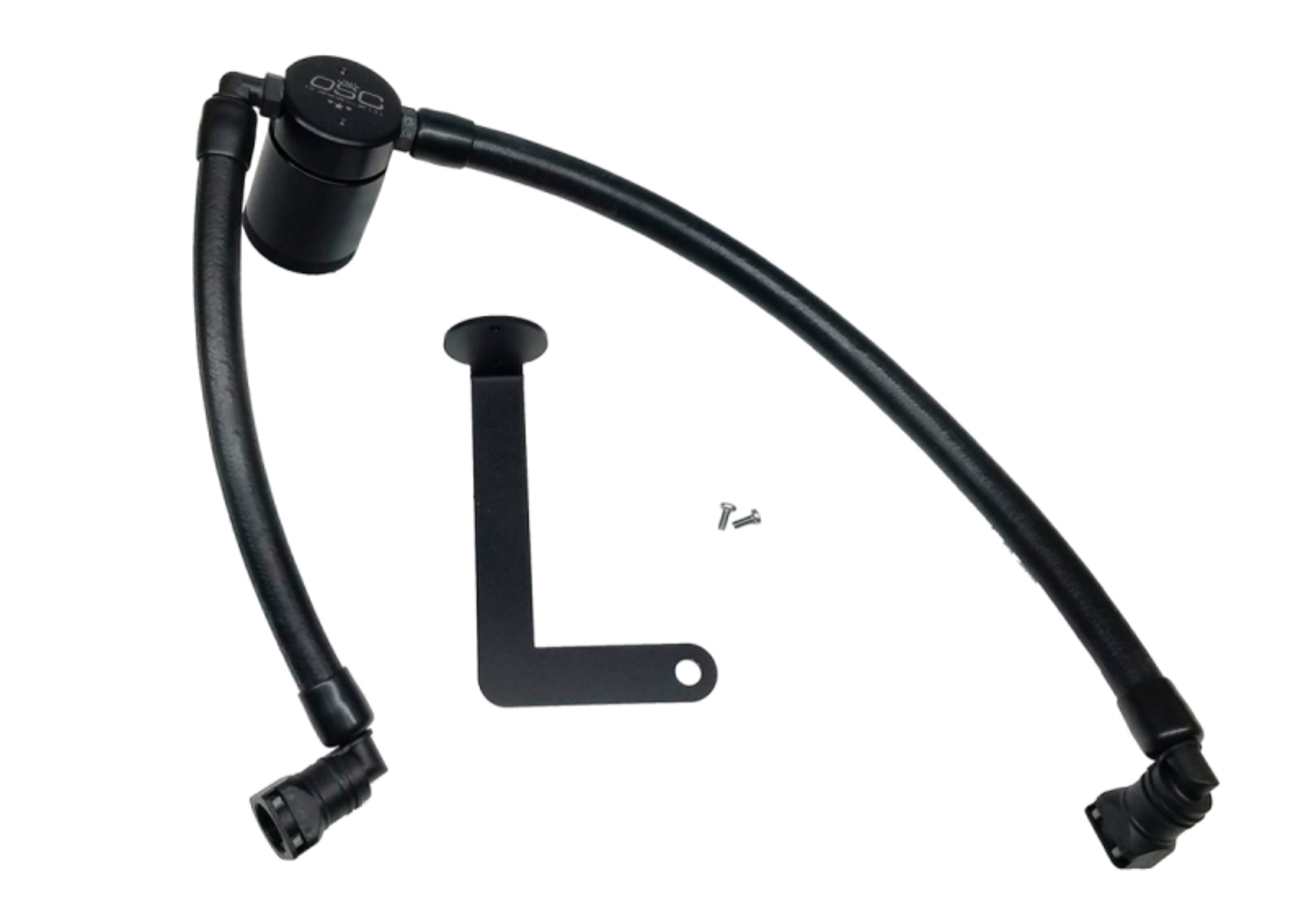 Picture of J&L 10-19 Ford Flex EcoBoost V6 Passenger Side Oil Separator 3.0 - Black Anodized
