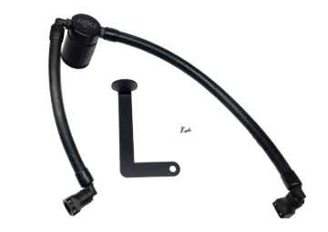 Picture of J&L 10-19 Ford Flex EcoBoost V6 Passenger Side Oil Separator 3.0 - Black Anodized