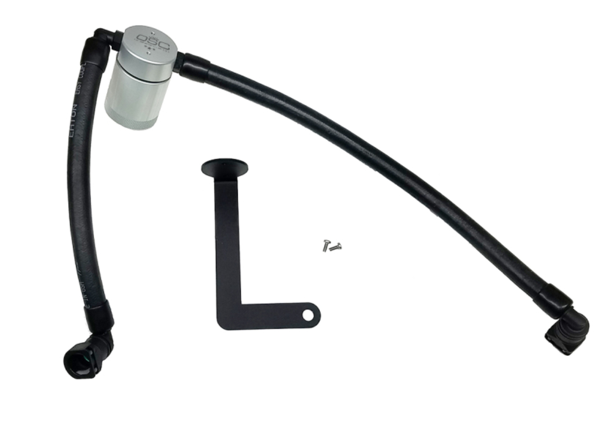 Picture of J&L 10-19 Ford Flex EcoBoost V6 Passenger Side Oil Separator 3.0 - Clear Anodized