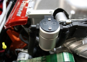 Picture of J&L 15-25 Dodge Hellcat/Demon 6.2L Hemi Passenger Side Oil Separator 3.0 - Clear Anodized