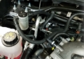 Picture of J&L 10-19 Ford Flex EcoBoost V6 Passenger Side Oil Separator 3.0 - Clear Anodized