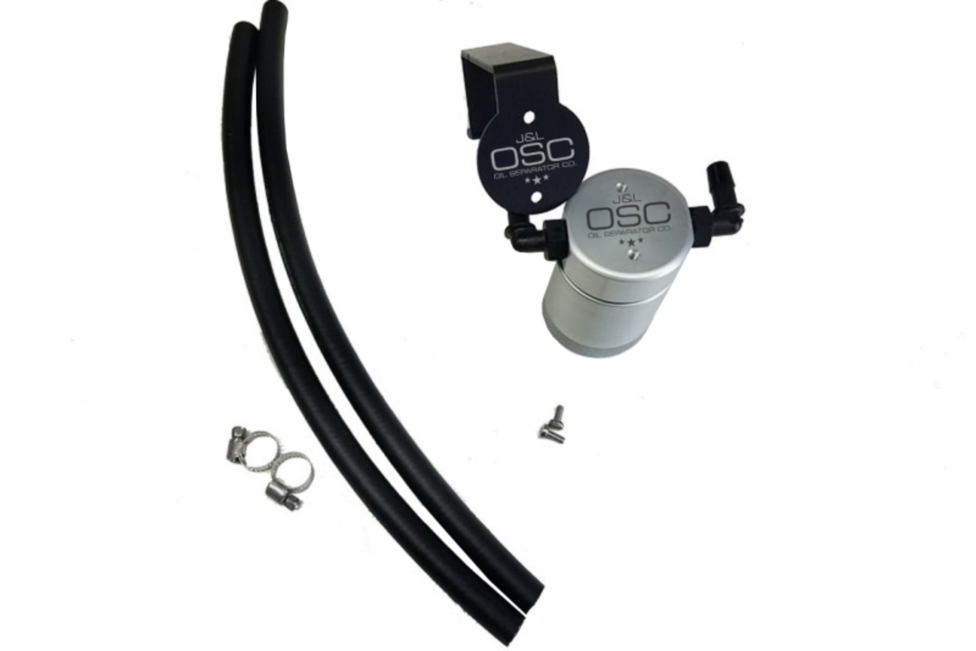 Picture of J&L 16-17 Chevrolet SS 6.2L Passenger Side Oil Separator 3.0 - Clear Anodized