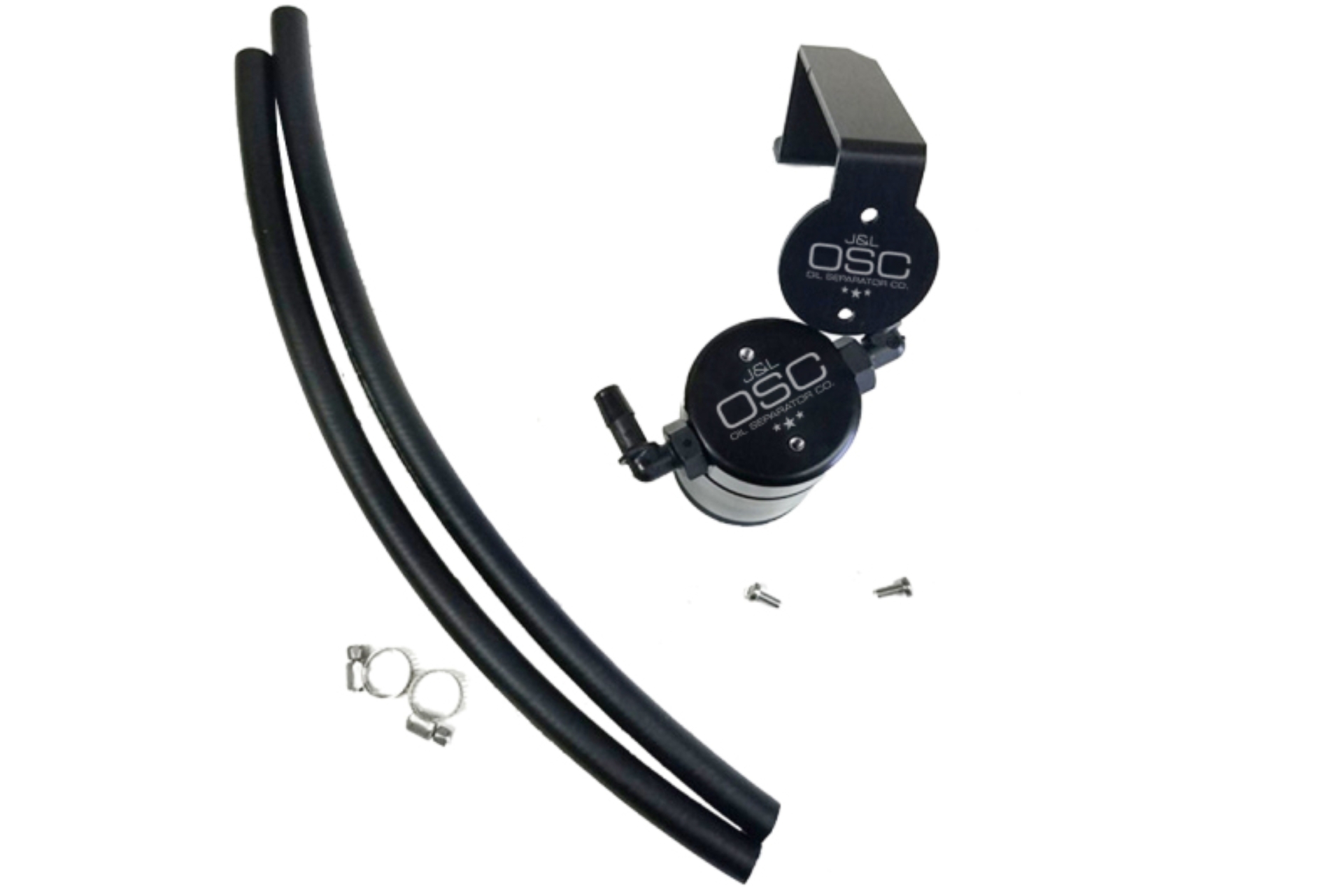 Picture of J&L 16-17 Chevrolet SS 6.2L Passenger Side Oil Separator 3.0 - Black Anodized