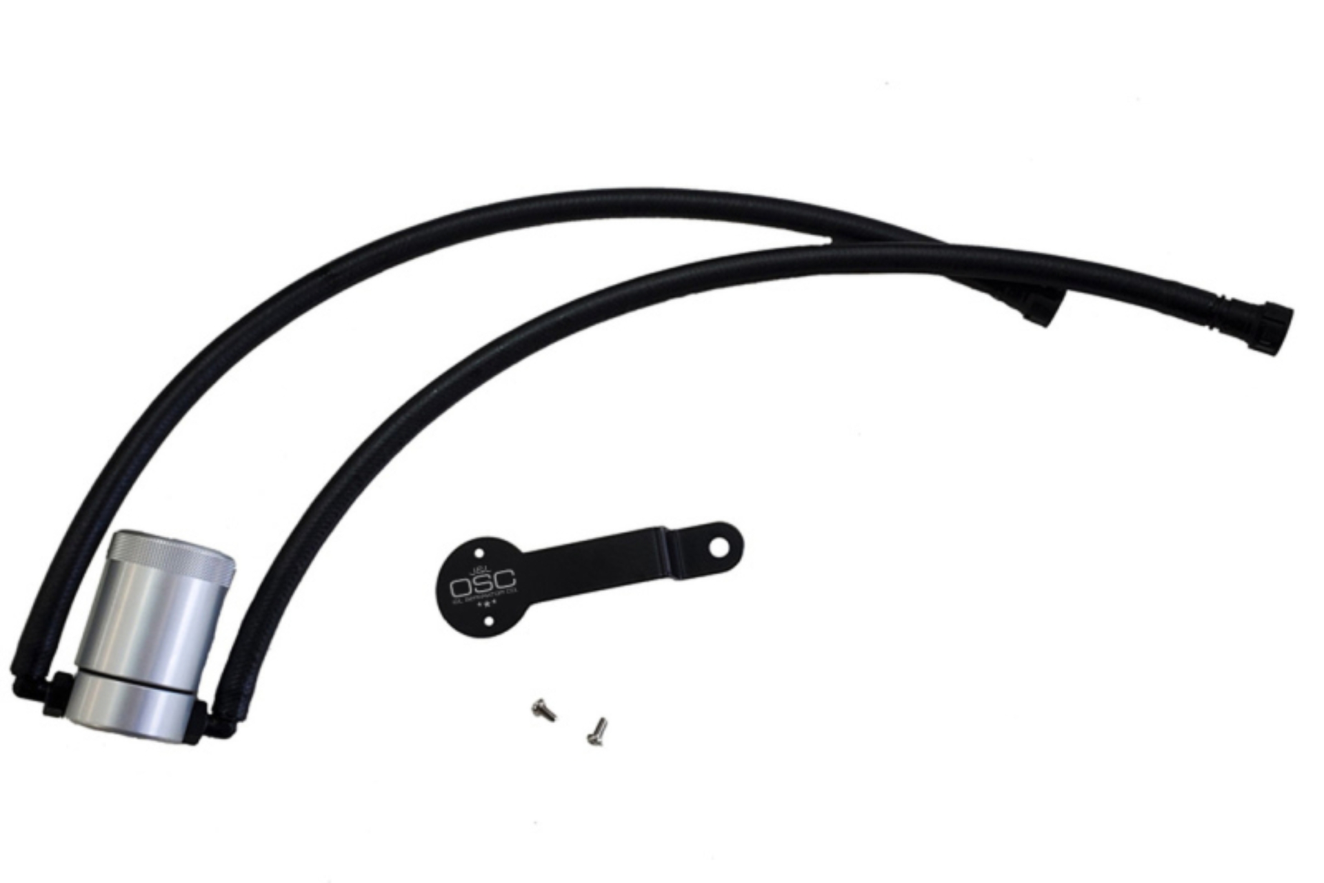 Picture of J&L 14-18 Chevy/GM Truck/SUV 5.3L V8 Driver Side Oil Separator 3.0 - Clear Anodized