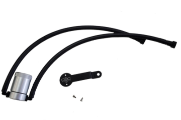 Picture of J&L 14-18 Chevy/GM Truck/SUV 5.3L V8 Driver Side Oil Separator 3.0 - Clear Anodized