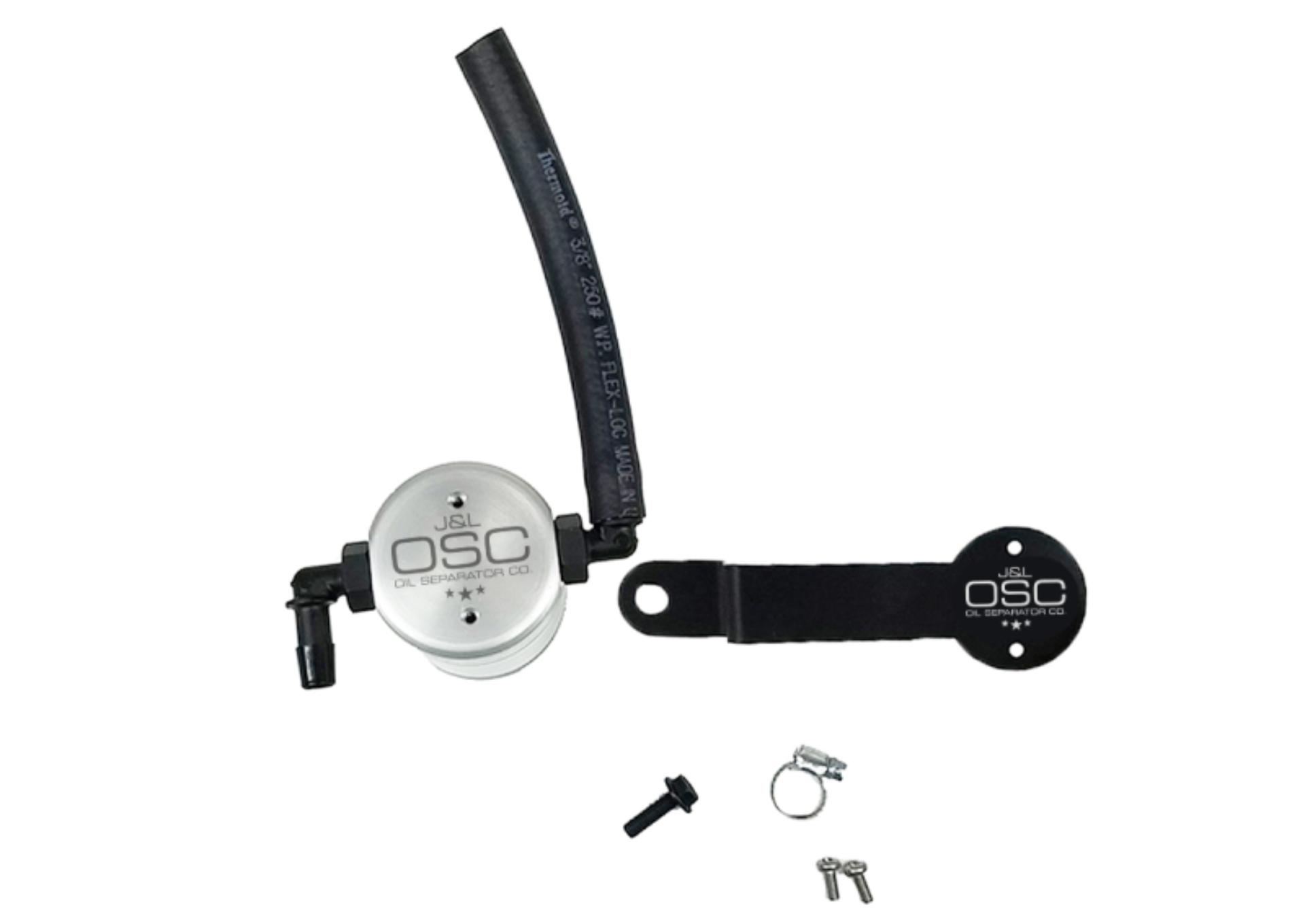 Picture of J&L 17-21 Honda Civic Type R Passenger Side Oil Separator 3.0 - Clear Anodized