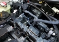 Picture of J&L 16-21 Honda Civic 1.5L Turbo (EX & Si) Passenger Side Oil Separator 3.0 - Black Anodized