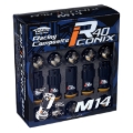 Picture of Project Kics KYO-EI R40 Iconix M14x1.25 Black Lock & Nut Set (Capless)
