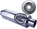 Picture of Diamond Eye MFLR 5inID SGL IN/SGL OUT 7inDIA X 24in BODY 30in LENGTH LOUVERED SLOTTED ENDS 409 SS