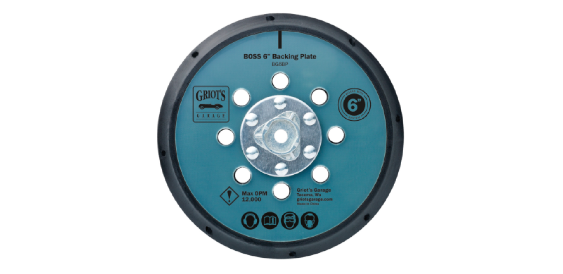 Picture of Griots Garage BOSS 6in Backing Plate