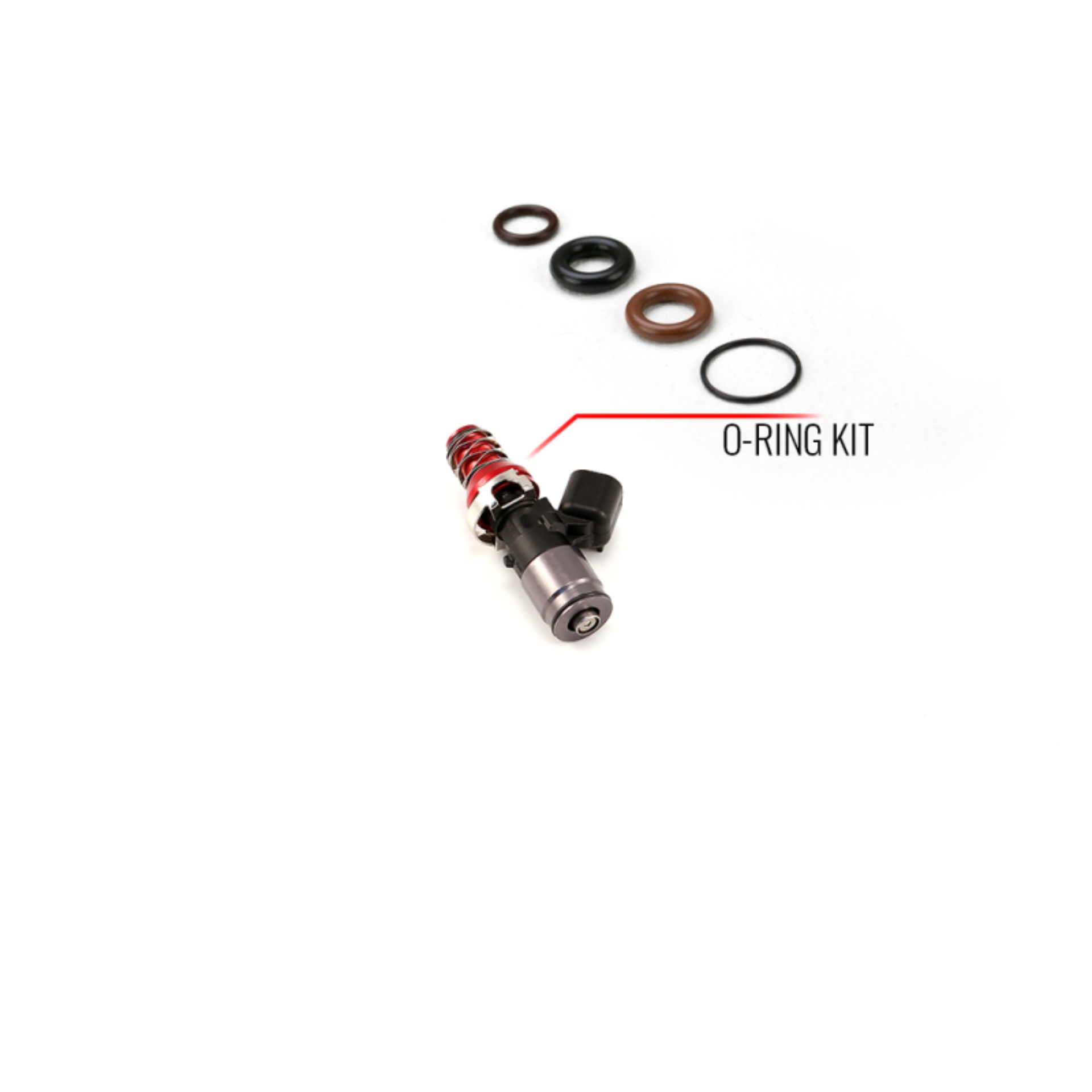 Picture of Injector Dynamics O-Ring/Seal Service Kit for Injector w/ 11mm Top Adapter and WRX Bottom Adapter.