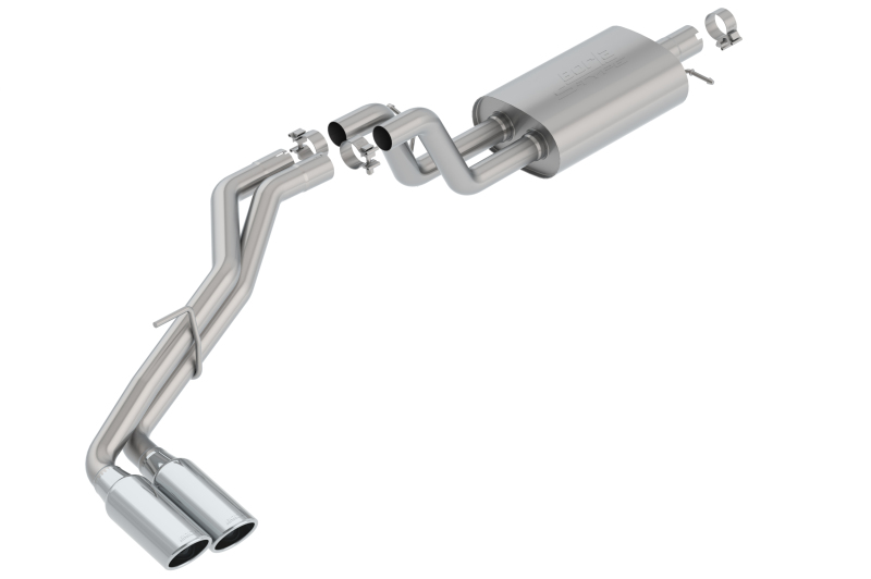 Picture of Borla 2019 Ford Ranger XL/XLT/Lariat 2.3L 2/4WD WB S-Type Catback Exhaust w/ Dual Chrome Tips