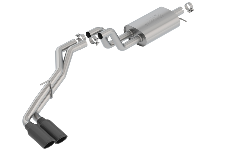 Picture of Borla 2019 Ford Ranger XL/XLT/Lariat 2.3L 2/4WD WB S-Type Catback Exhaust w/ Dual Blk Chrome Tips