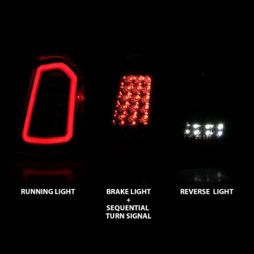 Picture of ANZO 11-14 Chrysler 300 LED Taillights Chrome w/ Sequential