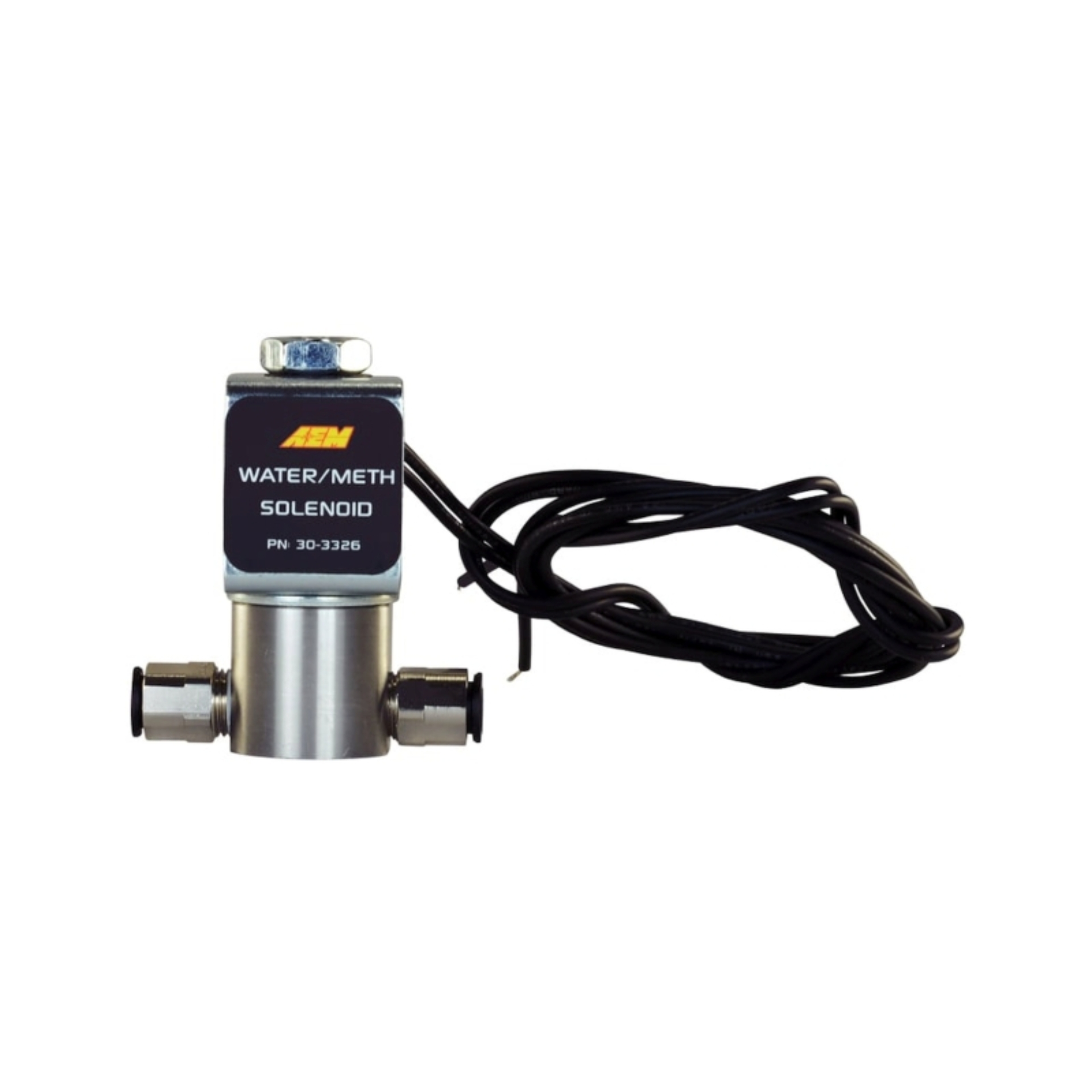 Picture of AEM Water/Methanol Injection System - High-Flow Low-Current WMI Solenoid - 200PSI 1/8in-27NPT In/Out