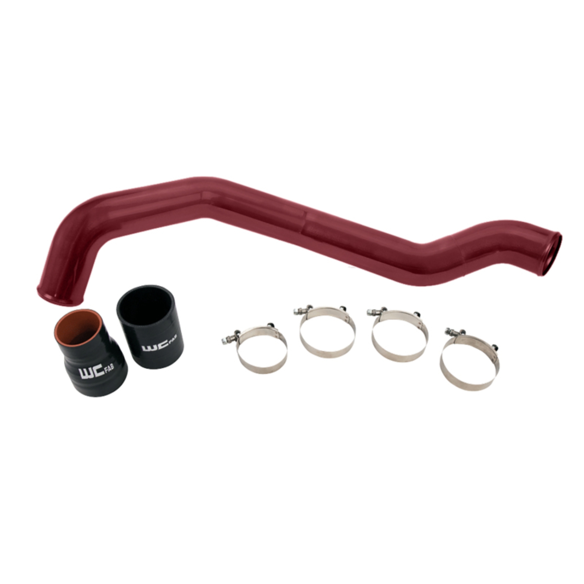 Picture of Wehrli 04.5-10 Chevrolet 6.6L LLY/LBZ/LMM Duramax Driver Side 3in Intercooler Pipe - WCFab Red
