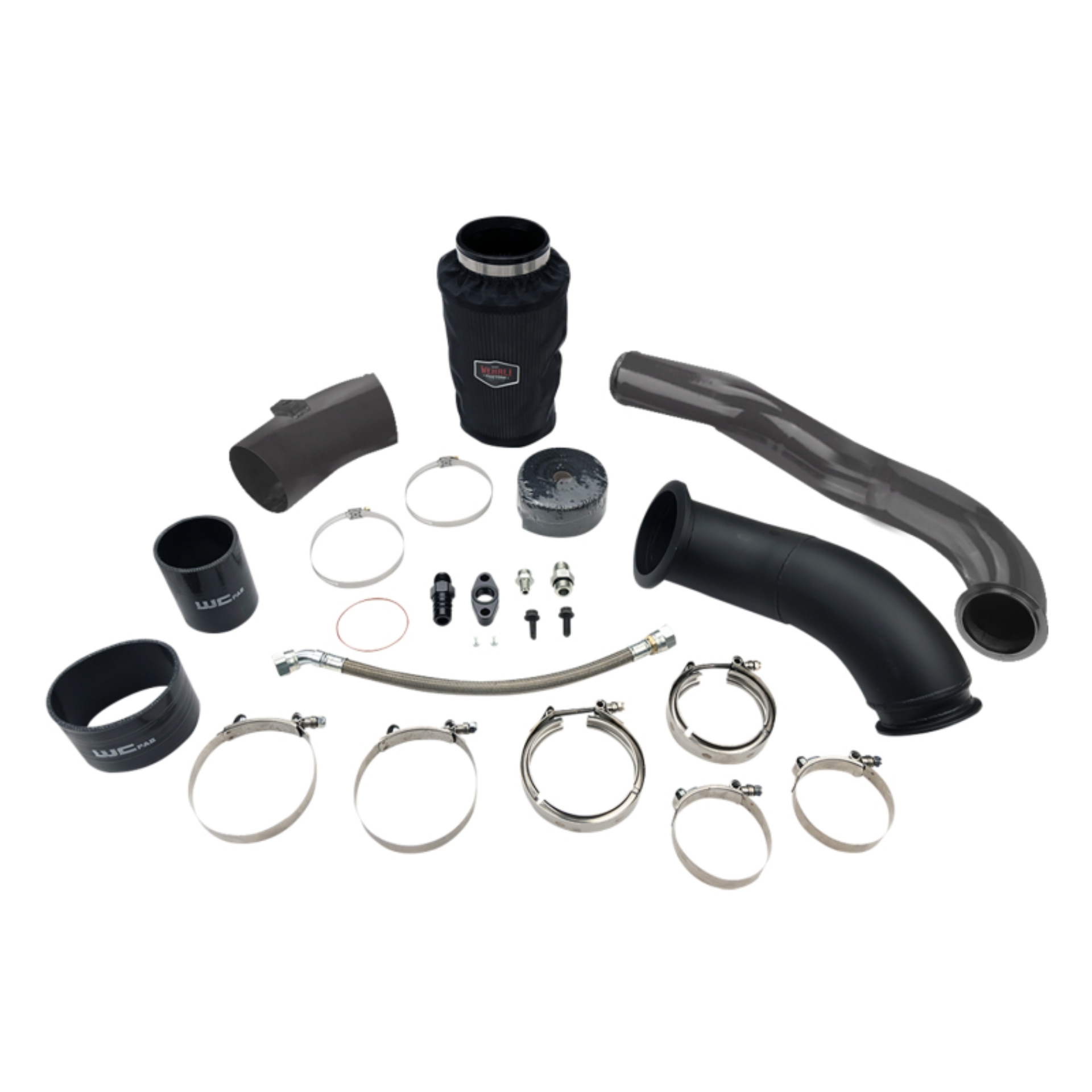 Picture of Wehrli 04.5-07 Dodge 5.9L Cummins S300 Turbo 2nd Gen Swap Kit (No Turbo/Manifold) - Gloss Black