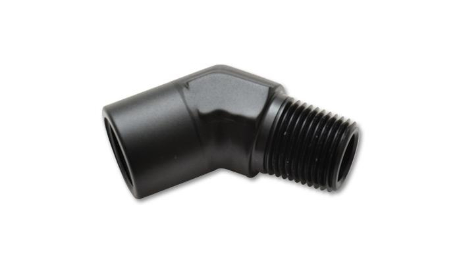 Picture of Vibrant 1/8in NPT Female to Male 45 Degree Pipe Adapter Fitting