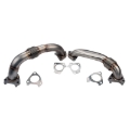 Picture of Wehrli 01-04 Chevrolet 6.6L Duramax LB7 2in Stainless Up Pipe Kit w/Gaskets - Single Turbo