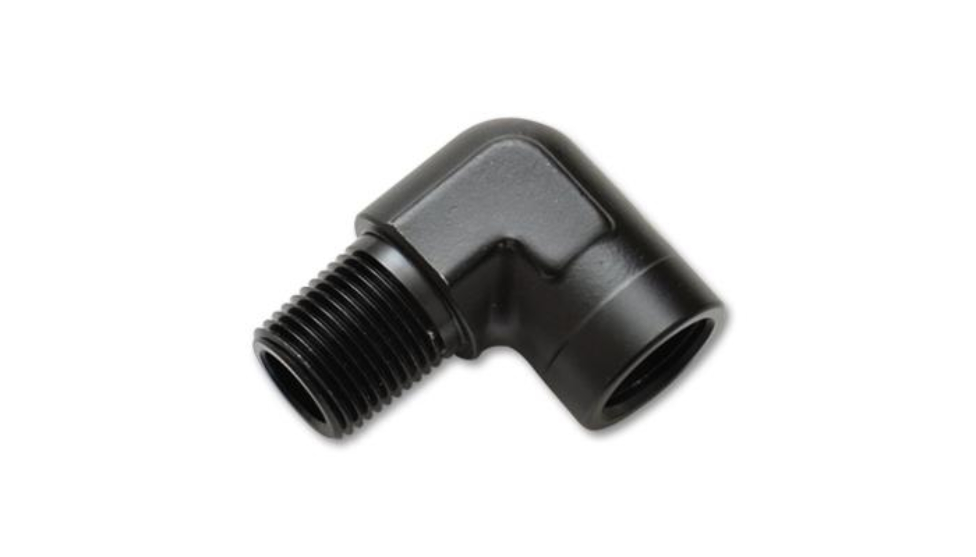 Picture of Vibrant 1/4in NPT Female to Male 90 Degree Pipe Adapter Fitting