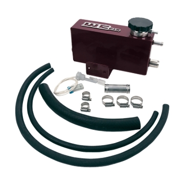 Picture of Wehrli 01-06 Chevrolet 6.6L LB7/LLY/LBZ Duramax Twin Turbo Style Coolant Tank Kit - Gloss Black