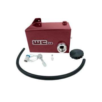 Picture of Wehrli 01-07 Chevrolet 6.6L LB7/LLY/LBZ Duramax OEM Placement Coolant Tank Kit - WCFab Red