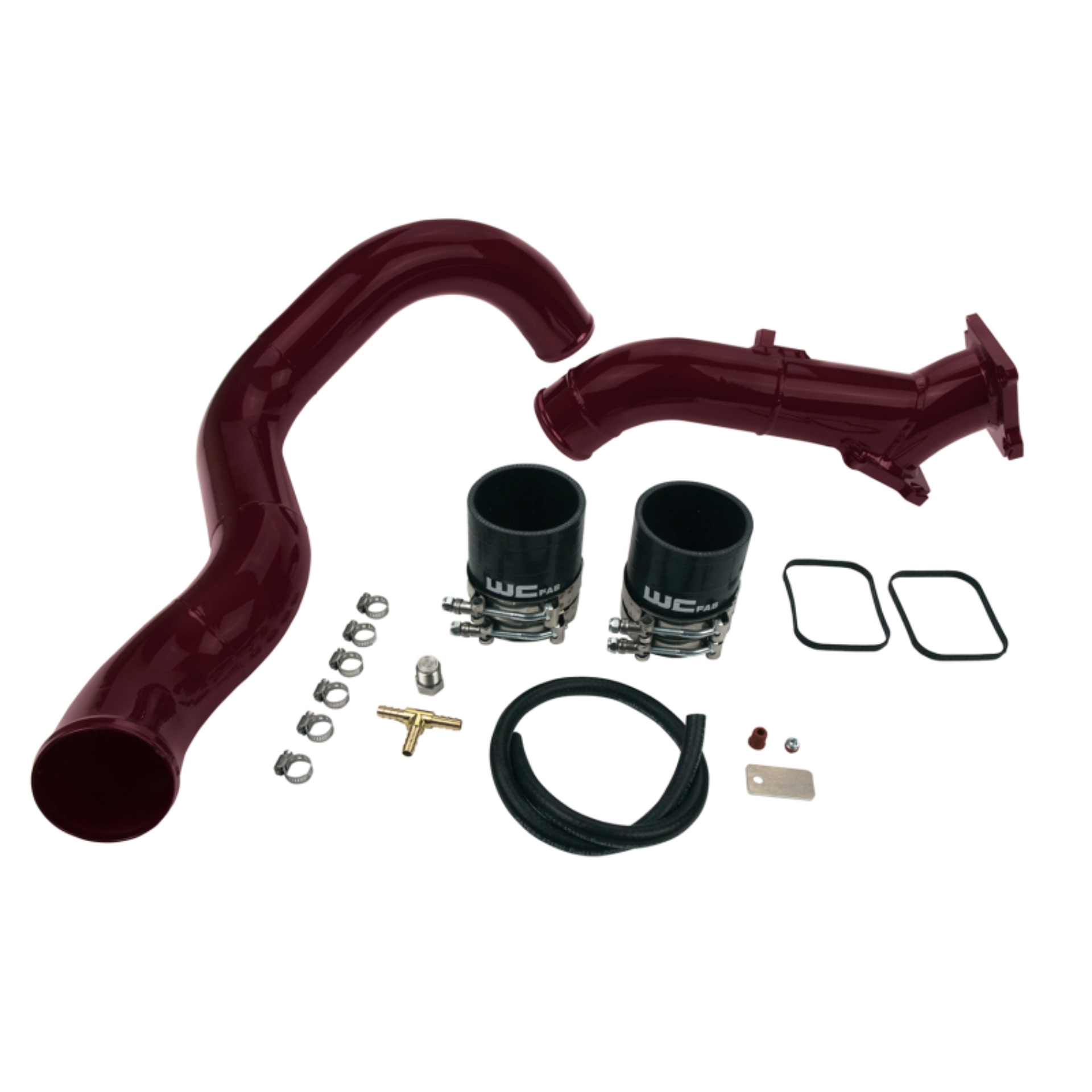 Picture of Wehrli 01-04 Chevrolet 6.6L LB7 Duramax 3in Y-Bridge Kit - Gloss Black