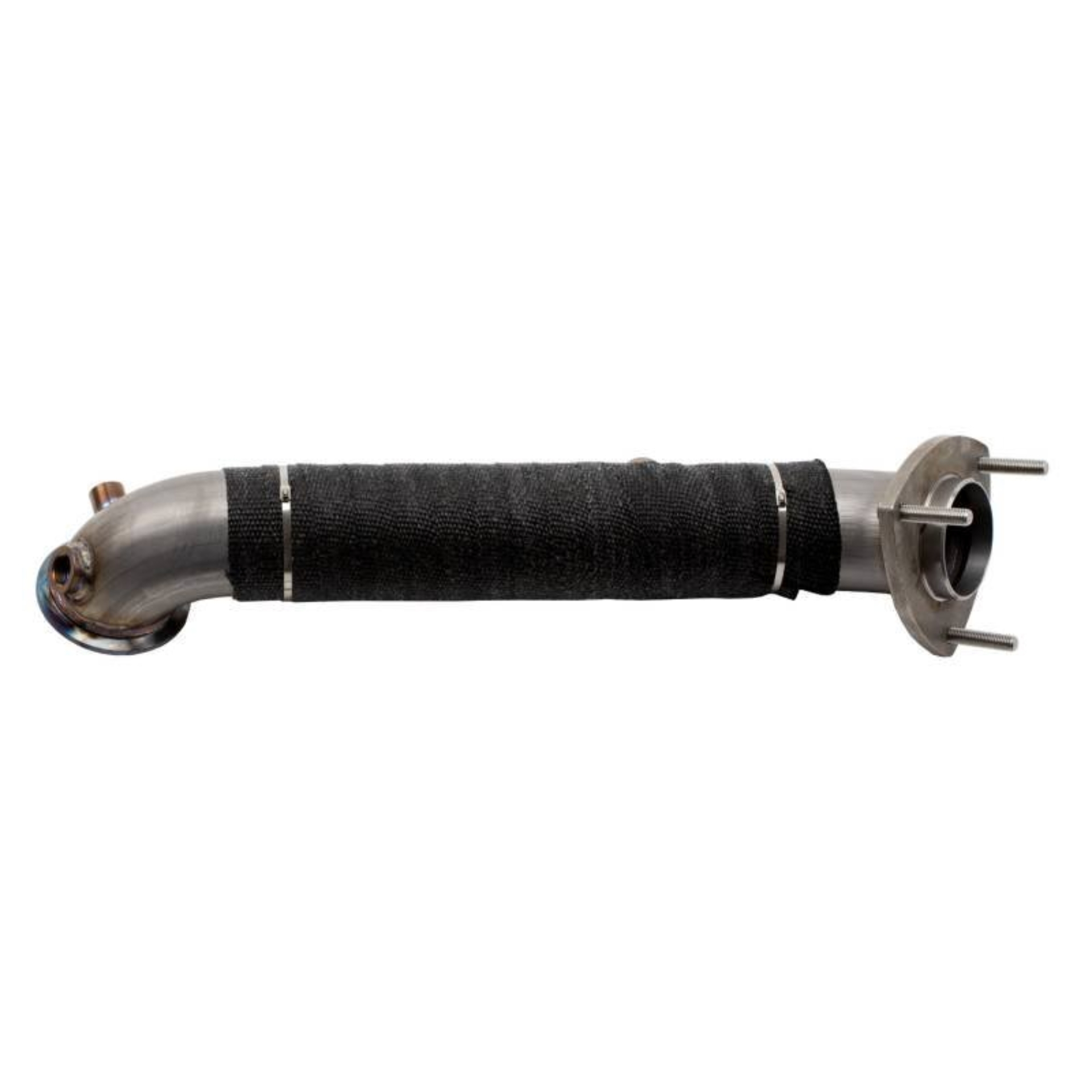 Picture of Wehrli 15.5-16 Chevrolet 6.6L LML Duramax 3in Stainless Down Pipe (3 Bolt Flange)