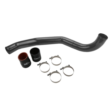 Picture of Wehrli 17-19 Chevrolet 6.6L L5P Duramax Driver Side 3in Intercooler Pipe - WCFab Grey