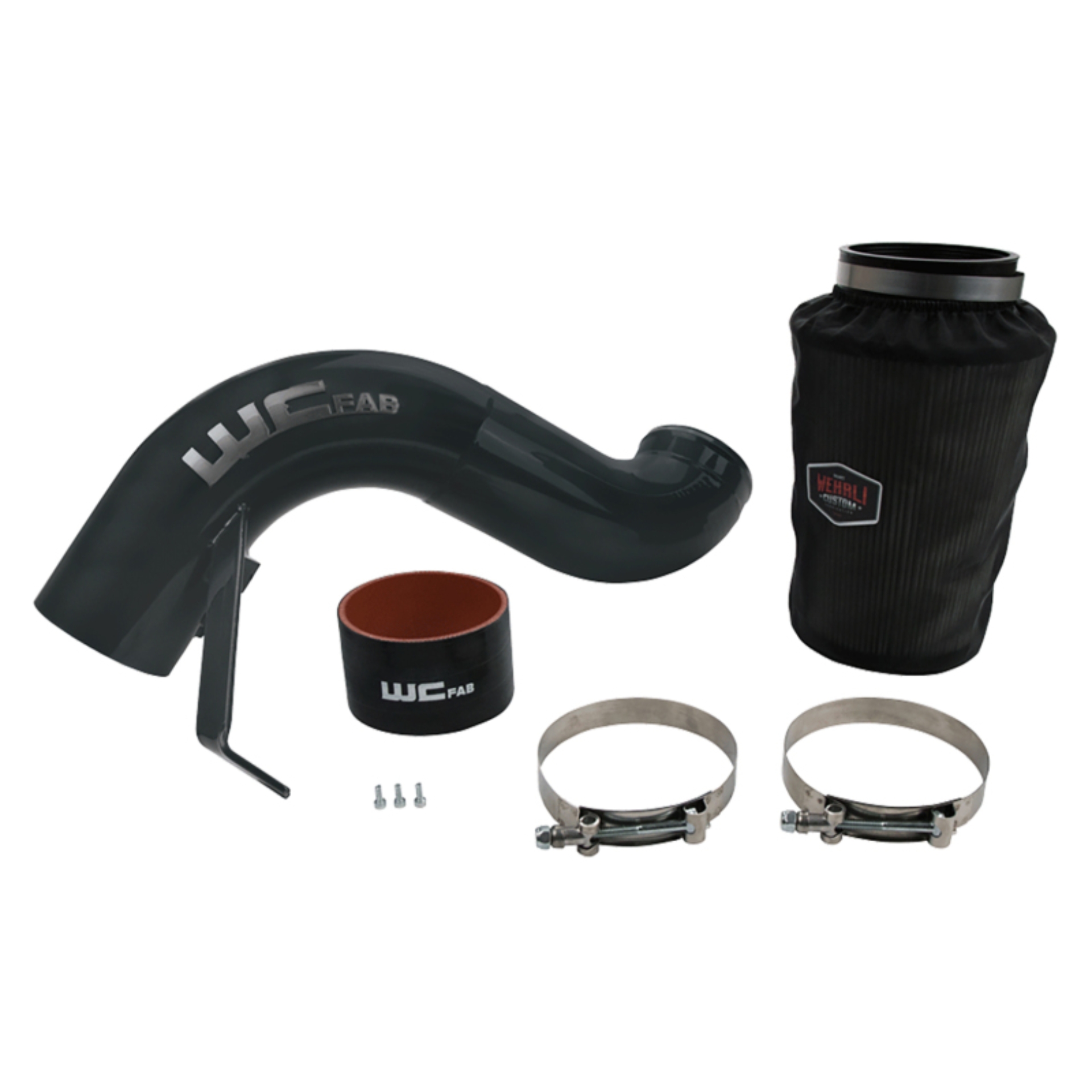 Picture of Wehrli 07.5-09 Dodge 6.7L Cummins 4in Intake Kit - Gloss Black