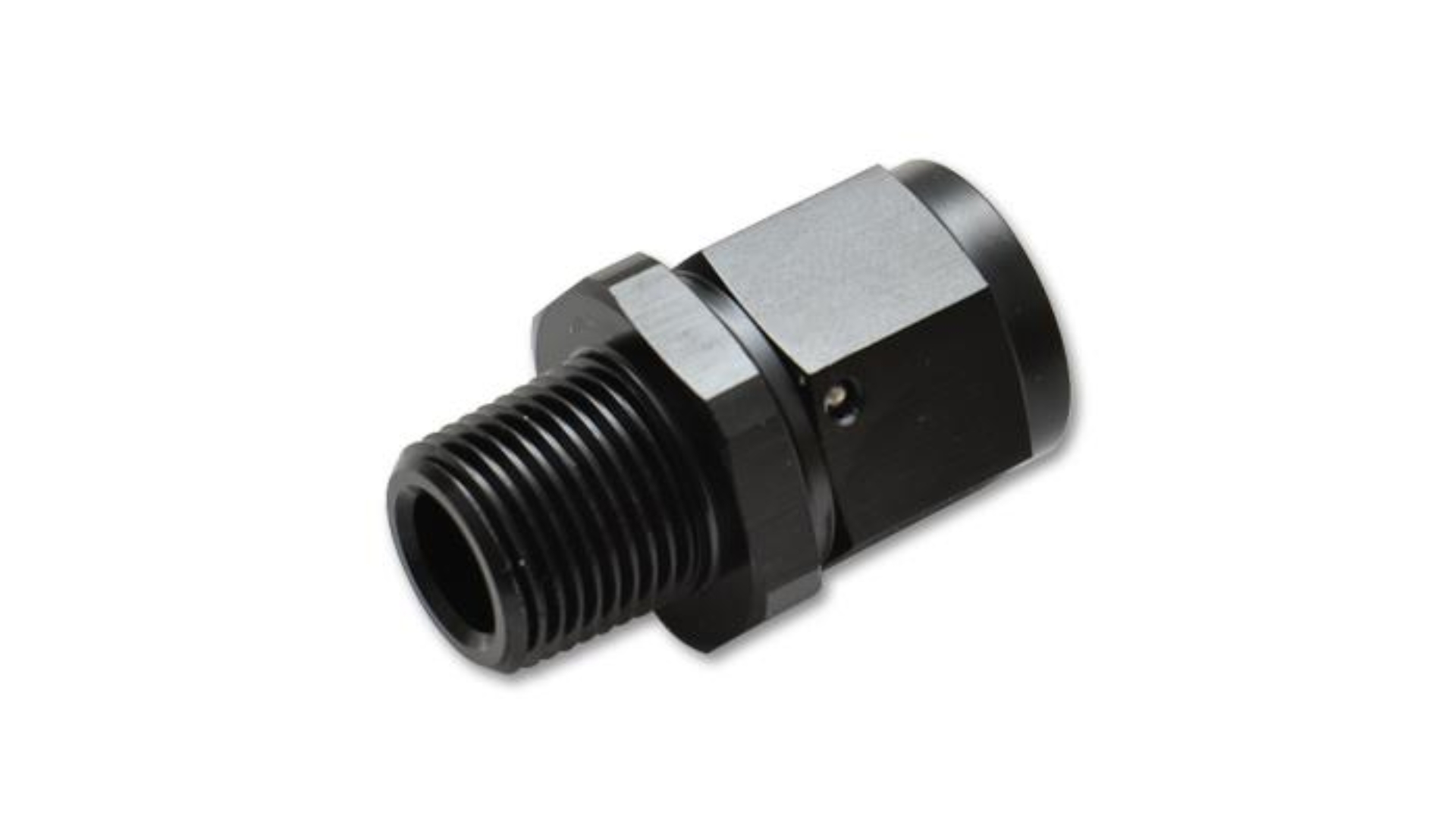 Picture of Vibrant -4AN to 1/4in NPT Female Swivel Straight Adapter Fitting