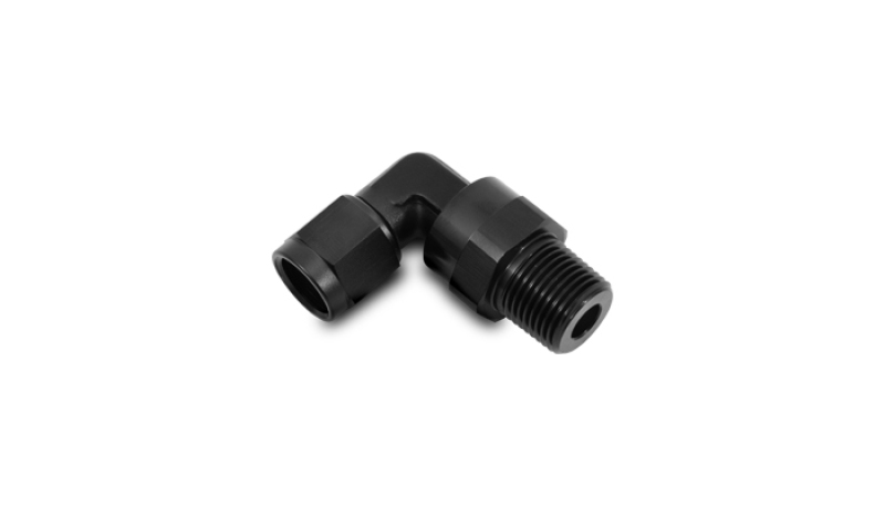 Picture of Vibrant -3AN to 1/8in NPT Female Swivel 90 Degree Adapter Fitting