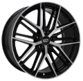 Picture of Enkei Phantom 18x8 5x108 40mm Offset 72.6mm Bore Black Machine Wheel