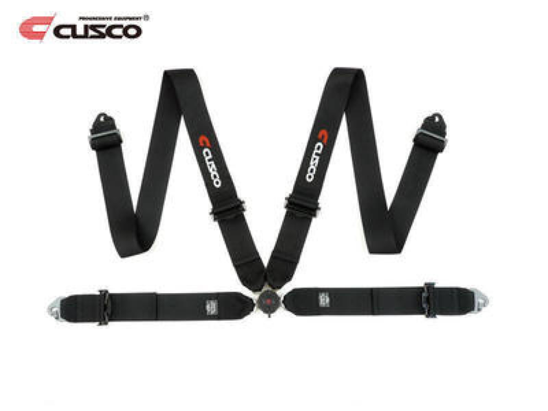 Picture of Cusco Universal 4 Point 3in Shoulder 3in Lap w/ Eyebolts (7/16-20UNF Thread) Racing Harness - Black