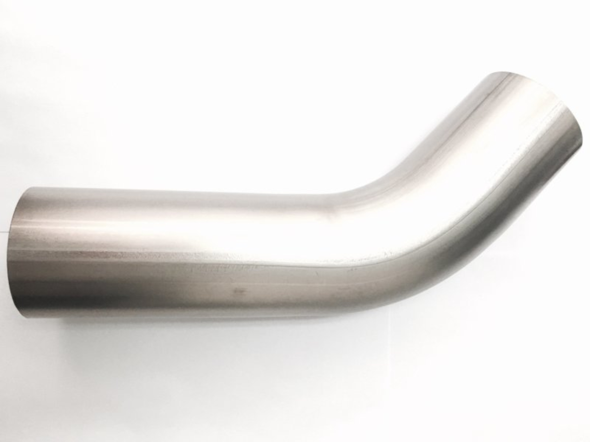 Picture of Ticon Industries 3.0in Diameter 45 Degree 1mm WT 4.5in CLR 3in Leg/6in Leg Titanium Mandrel Bend