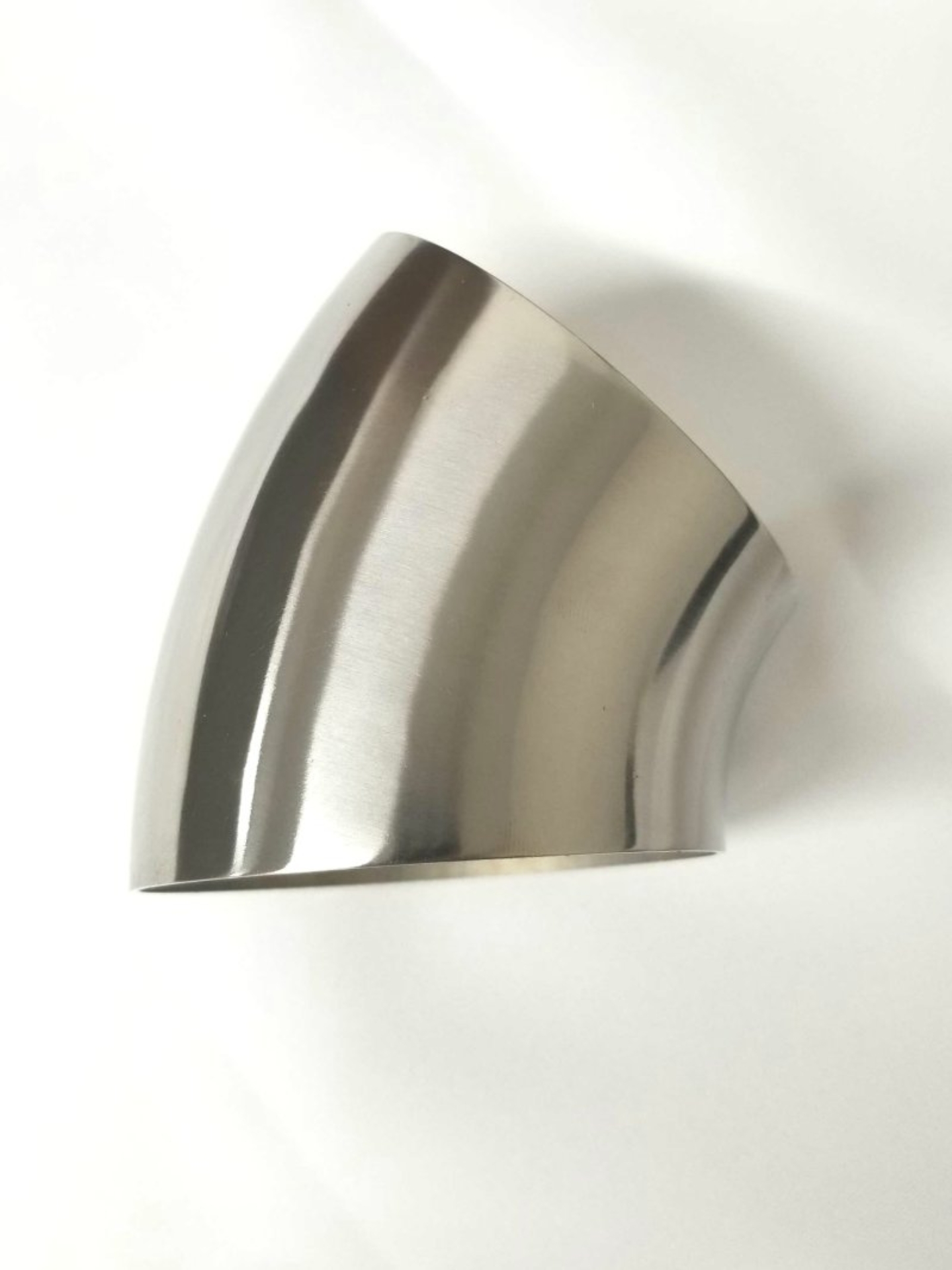 Picture of Ticon Industries 5.0in Diameter 45 Degree 1D/5in CLR 2mm /.059in Wall Thickness Titanium Elbow
